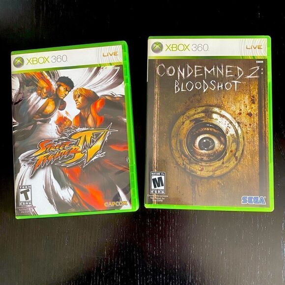 Xbox 360 lot Condemned 2: Bloodshot & Street Fighter - Picture 1 of 3